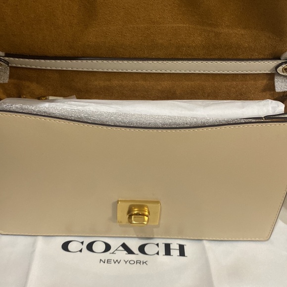 Coach Hutton Colorblock Leather Shoulder Bag - Picture 9 of 13